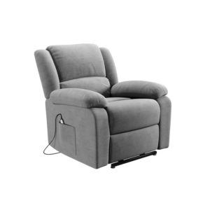 Fauteuil de relaxation électrique avec releveur en microfibre