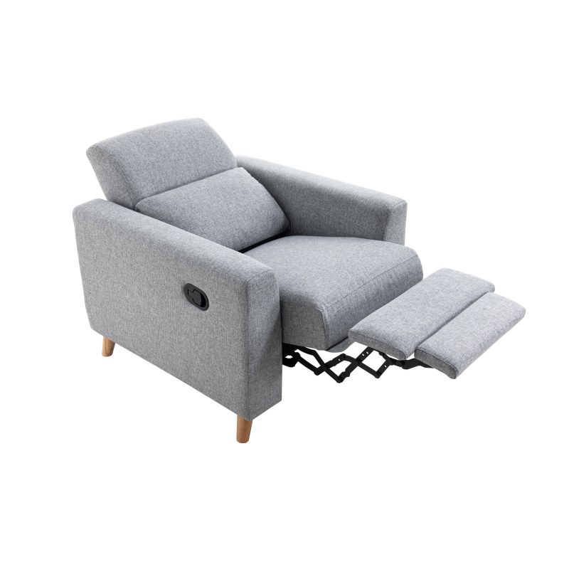 Fauteuil relax chaise longue en tissu style scandinave Couleur