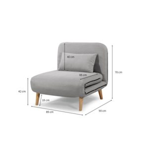 Banquette scandinave 1 place convertible