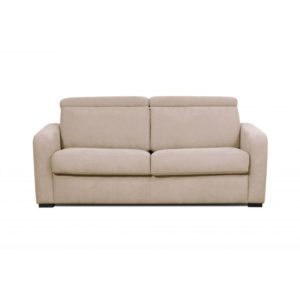 Canapé convertible système couchage express 3 places en tissu – CAROLE