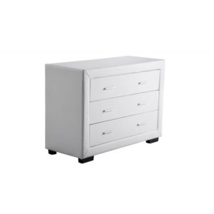 Commode de chambre 3 tiroirs en simili