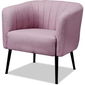 Fauteuil rose poudré