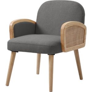 Fauteuil gris confort style contemporain et côtier