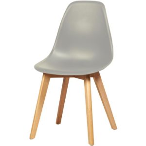 Chaise scandinave en coque grise