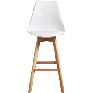 Tabouret de bar blanc scandinave