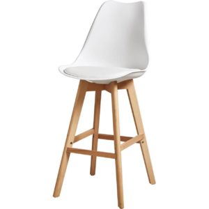 Tabouret de bar blanc scandinave