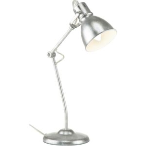 Lampe de bureau réglable en argent