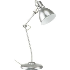 Lampe de bureau réglable en argent