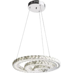 Suspension LED en serpentin