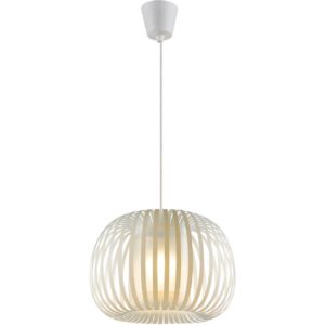 Suspension globe blanche