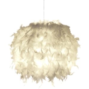 Suspension en plumes blanches