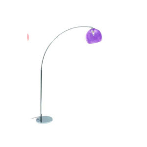 Lampadaire en forme d’arc violet