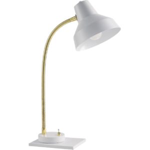 Lampe de bureau blanche