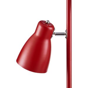 Lampadaire à 3 têtes rouge