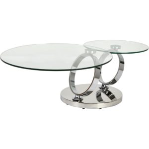 Table basse chic en verre