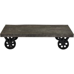 Table basse industrielle grise