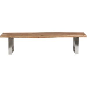 Banc en bois d’acacia d’Inde