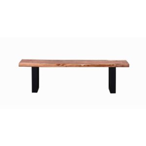 Banc en bois naturel d’acacia