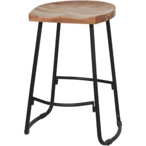 Tabouret de bar en bois d’acacia