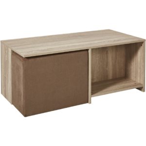 Ensemble table basse et poufs inclus