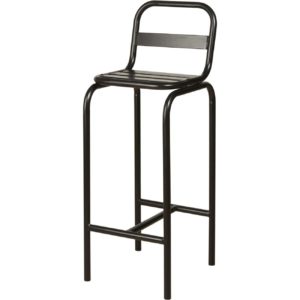 Tabouret de bar noir industriel