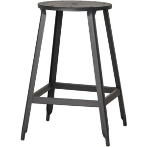 Tabouret de bar noir industriel