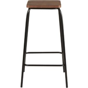 Tabouret de bar en bois style industriel