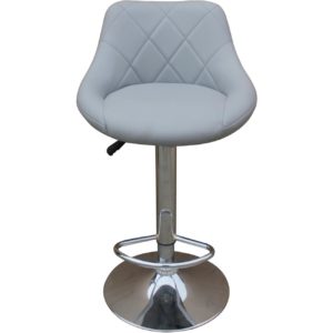 Tabouret de bar confort gris