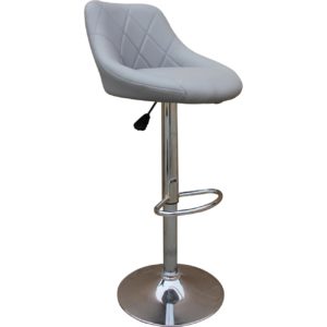 Tabouret de bar confort gris