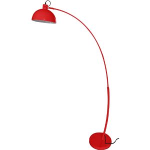 Lampadaire arqué rouge