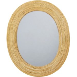 Miroir en rotin