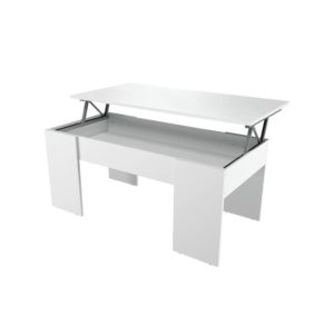 Table basse à plateau relevable L102 x H43/54 cm