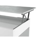Table basse à plateau relevable L102 x H43/54 cm