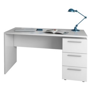 Bureau avec caisson 3 tiroirs L138 cm