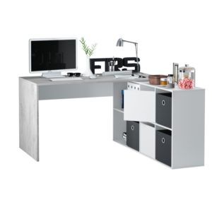 Bureau avec caissons multipositions L136 ou L203 cm