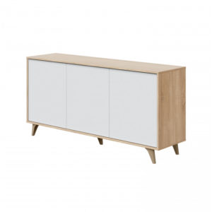 FOBUF – Buffet 3 portes avec 3 étagères L154cm