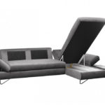 Canapé d’angle convertible en velours