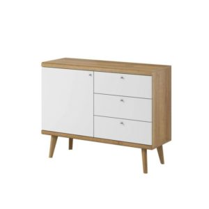 PRYSK – Buffet scandinave 1 porte et 3 tiroirs