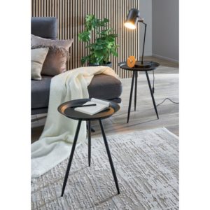 SHYME – Table basse ronde en métal 38 cm