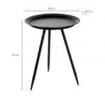 SHYME – Table basse ronde en métal 38 cm